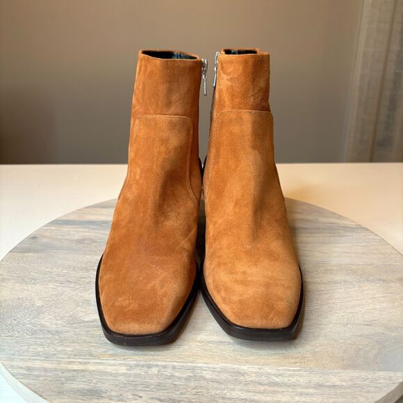 Rag & Bone Women's Axel Mid Boots‎ In Cinnamon Leather Suede $395 Size 8.5 - Picture 4 of 10